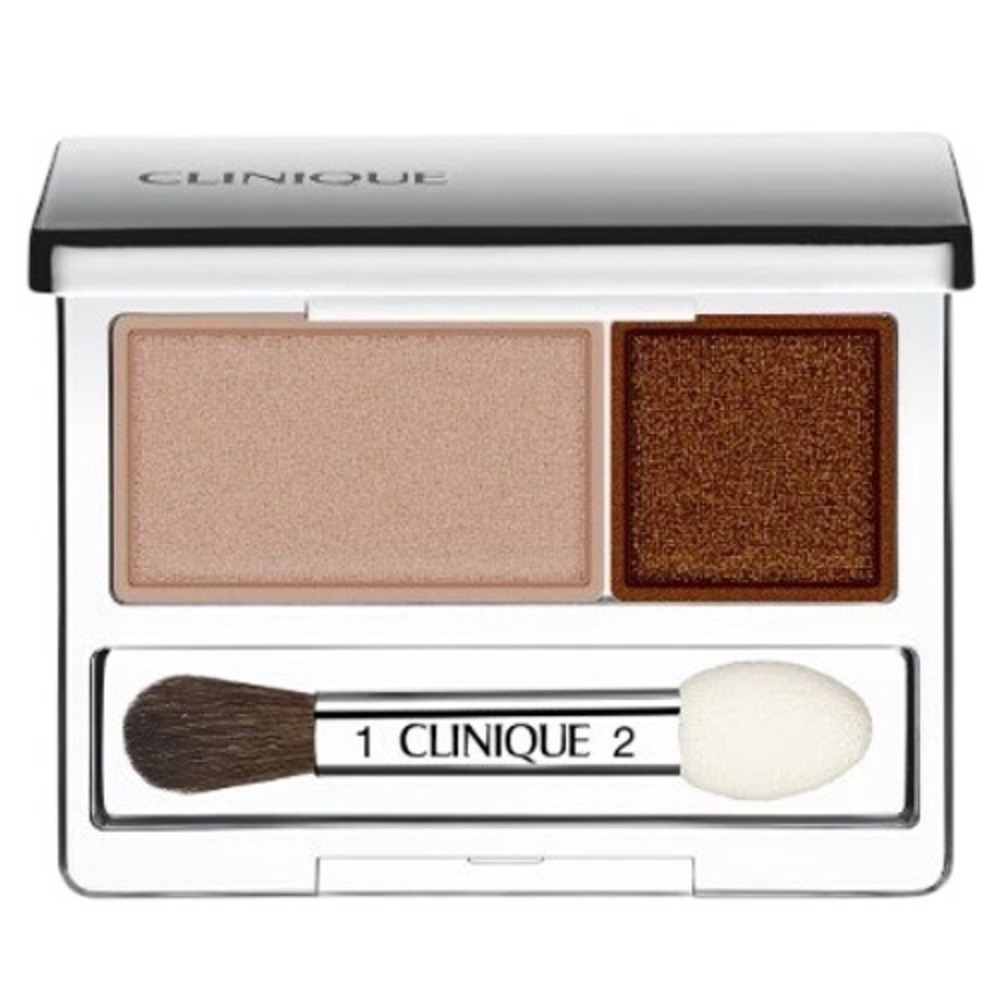 Clinique All About Shadow Duo Eyeshadow Palette Day Into Date Brown Neutral New
